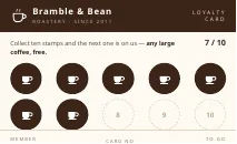 Loyalty Stamp Card PDF template preview
