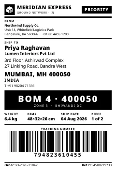 4x6 Shipping Label PDF template preview