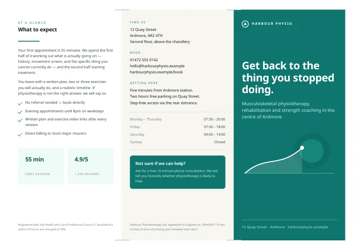 Trifold Brochure PDF template preview